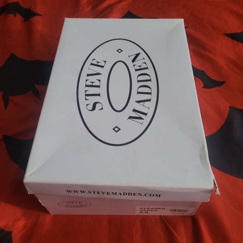 Steve Madden Transparent Strap Gold Heels 8 - image 4